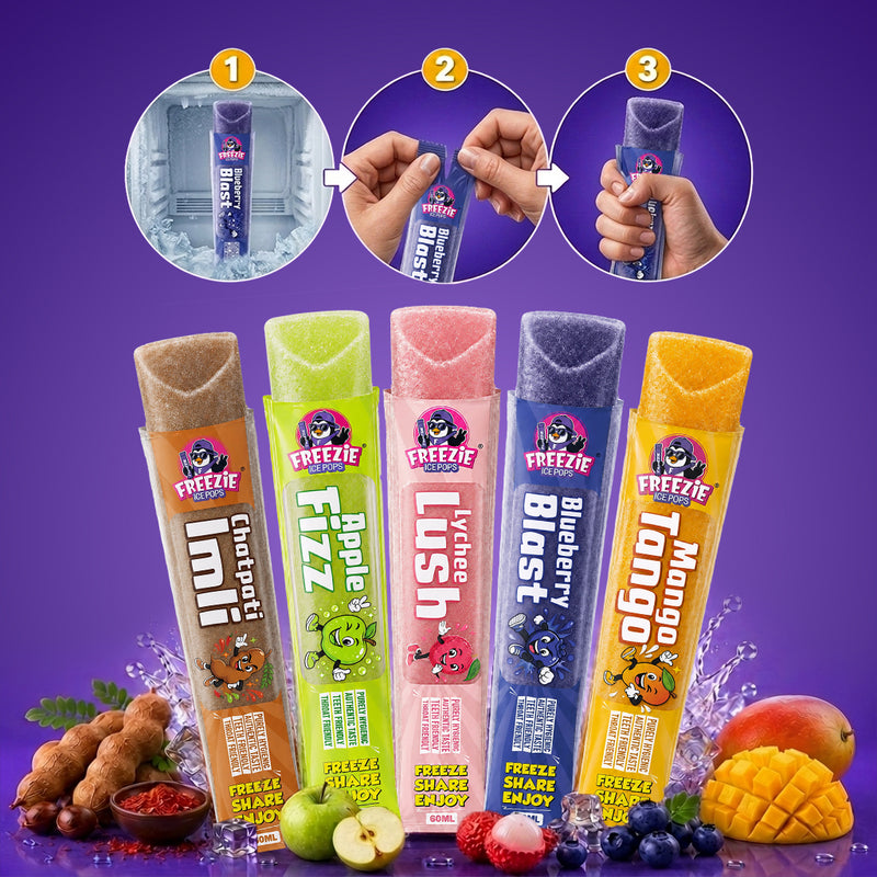 Steps before How to enjoy Freezie Pops