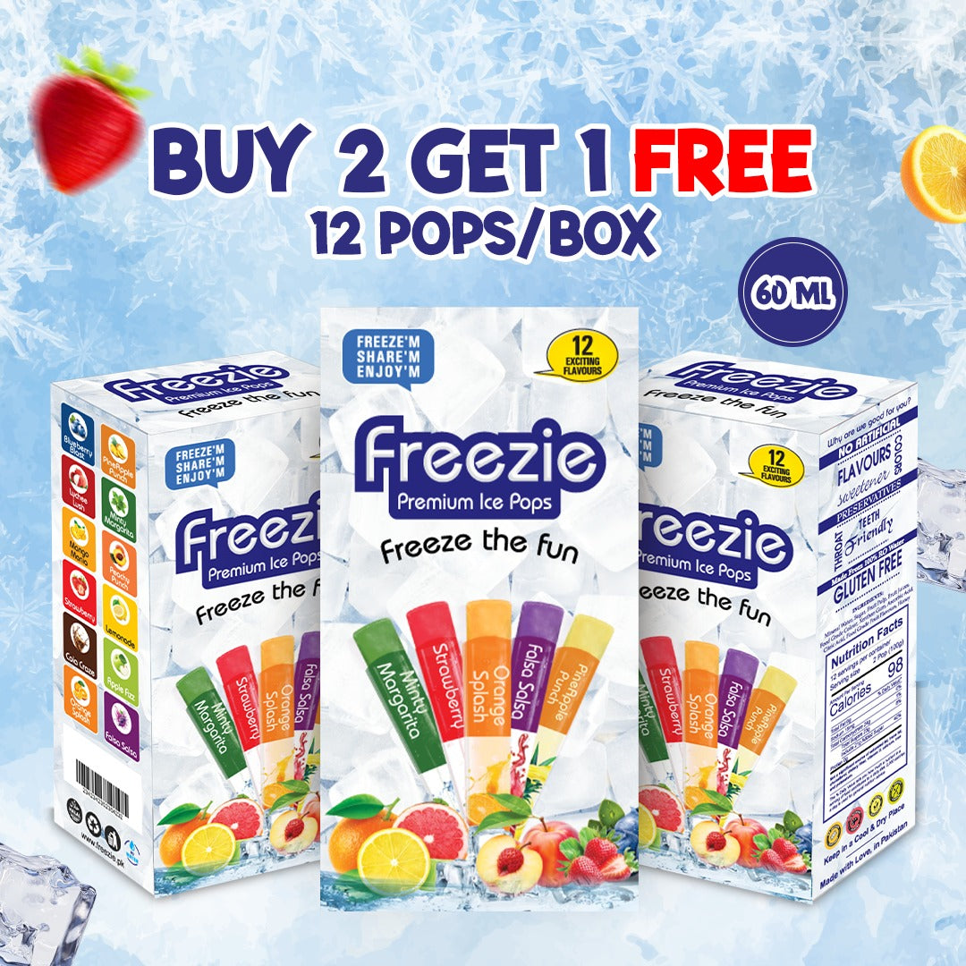 Buy 2 Boxes Get 1 Free Box (12/Box 60Ml Pop)