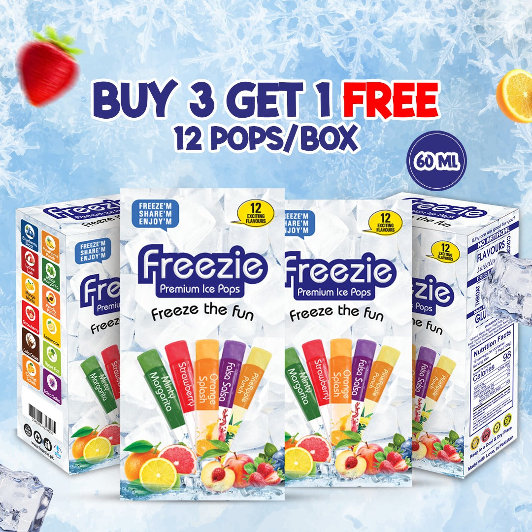 Buy 3 Boxes Get 1 Free Box (12/Box 60 Ml Pop)