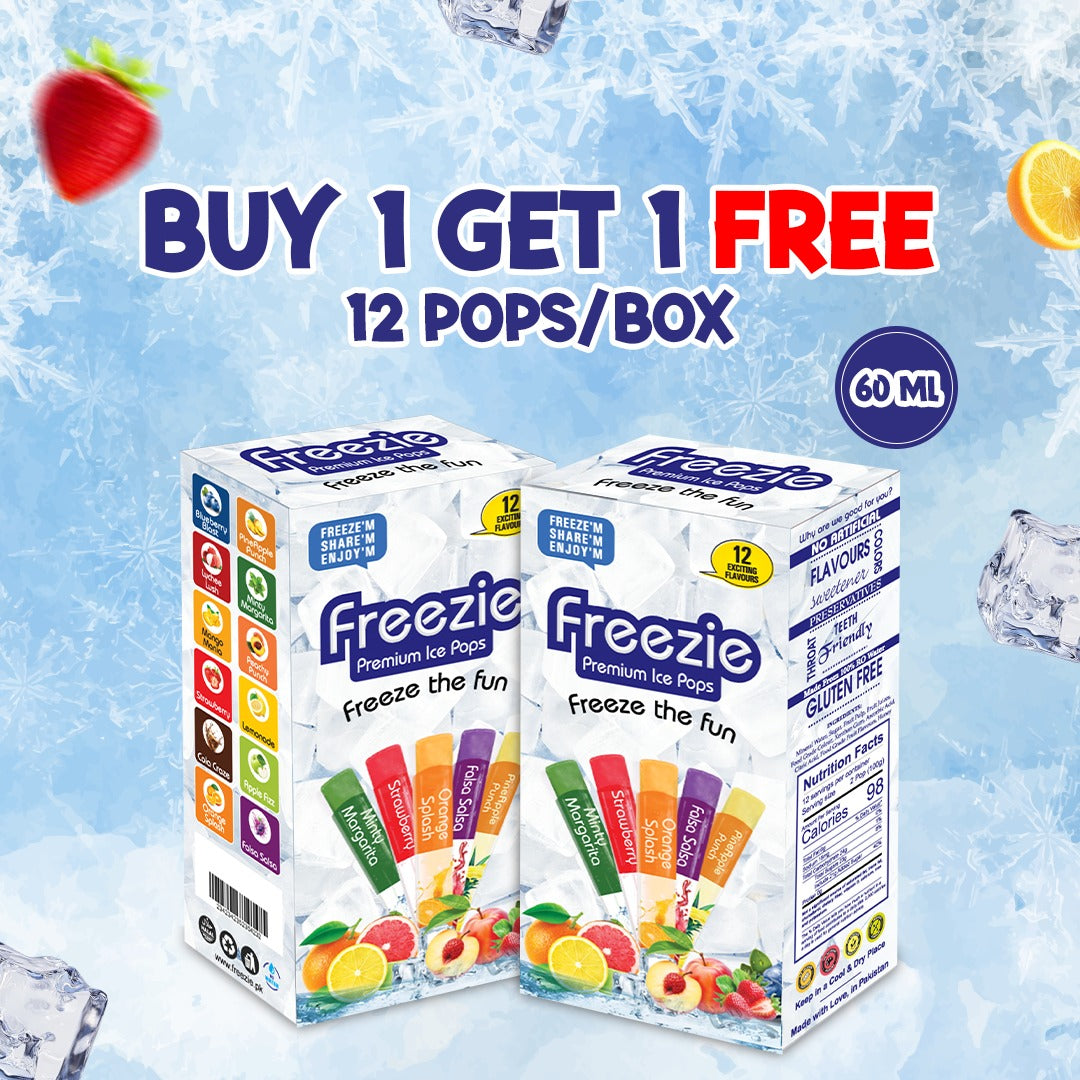 Buy 1 Box Get 1 Box Free ( 12/Box 60 Ml Pop )